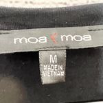 Moa Moa Black Pearl Embellished Casual Top Size Medium Photo 6