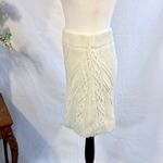 Maeve  Anthropologie Cable Knit Pull On Sweater Skirt Cream Size Small 💛 Photo 4