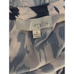 Pinch Women's Abstract Print Ruffle Trim Mock Neck Mini Dress Photo 2