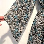 MISA Los Angeles  sheer hankerchief sleeve side slit dress Photo 2