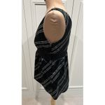 New York & Co Plaid Sleeveless Babydoll Top Black Green Holiday Dark Academia Size 6 Photo 4