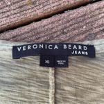 Veronica Beard  Olive Green Pima Cotton Ruffle T-Shirt XS Photo 3