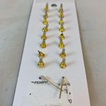 BP . Earrings Set 9 Pair Love Heart Stars Moon Peace Gold Studs Casual Trendy Photo 3