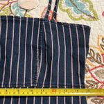 Altar'd State altar’d state medium denim dress adjustable straps zip back red pin stripe new Photo 3