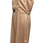 Sam Edelman Beige Satin Midi Dress Photo 5