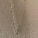 Letter S necklace Silver Photo 0
