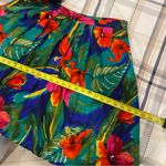 Vtg Alfred Dunner Floral Hawaiian Print Midi Skirt Size 18 Made in USA Floral Red Photo 8