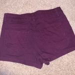 Refuge Maroon Mid-Rise Shorts Photo 1