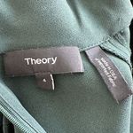 Theory 4 Slit Collar sheath dress Admiral Crepe Collar in Emerald green Photo 3