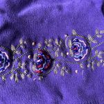 Jane Ashley Vintage Purple Embroidered Jacket-Blouse 2X – Cottagecore Beauty Photo 1