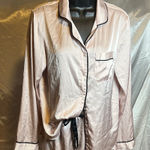 Stars Above  Blush Pajama Set with Black Piping Photo 0