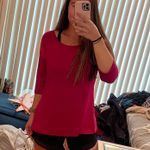 Buckle Bright Pink Three Quarter Sleeve Top Photo 1
