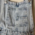 Stradivarius  Distressed Denim Short Overalls Light Wash Dungarees Size S Photo 4