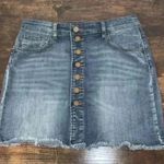 Indigo Rein  button down mini denim skirt size 7 Photo 0