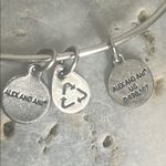 ALEX AND ANI Because I love you Mom II Rafaelian Silver Tone Bangle Bracelet Photo 4