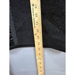 Tabi Vest Womens Large Black 100% Wool Zip Front Velvet Trim Embroidered Collar Photo 5