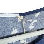 Yesno NWT Blue White Tie Dye Short Sleeve Light Flowy Tiered Maxi Dress Sz L Photo 6