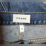 frame denim FRAME Le Piper Ellington Rips Straight Leg Distressed High Rise Jeans Size 28 Photo 5