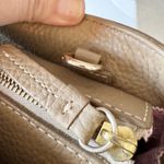 Dooney & Bourke Pebble Grain Zip Top Satchel Tote Taupe Brown Leather No Strap Photo 8