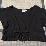 Princess Polly  Front Tie Cropped Short Sleeve Top Photo 0