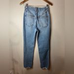 Good American Good Boy high rise straight leg slit hem jeans 4/27 Photo 5