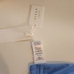 Milly  Gloss Twist Bandeau Top in Mineral Blue Size L Photo 4