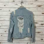 Refuge Distressed Jean Jacket - Light Wash - Large Photo 2