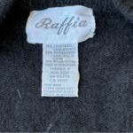 Vintage Raffia Angora Lambswool Cardigan Sweater Black Size M Photo 3