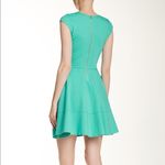 Nordstrom Love Ady V Neck Fit Flare Skater Dress Teal S Green Photo 2