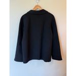 Carole Little Button Front Blazer Jacket Wool Black Women's Size Medium Career Photo 1