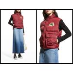 💕MOTHER💕 The Pillow Talk Patch Puffer Vest Long Distance Run Around Large NWOT Photo 6