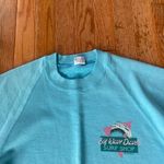 light blue white pink Big Wave Dave’s vintage surf 80’s crewneck Size M Photo 1