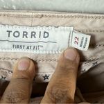 Torrid  twill military Beige Cropped Pants SZ:22 Photo 9