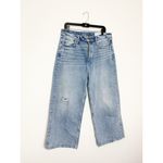 Rag and Bone  Andi Distressed High Rise Wide Leg Jeans Size 33 Malvern Photo 2