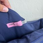 Eliza J Navy Shimmery One Shoulder Ruffle Mini Shift Dress Formal 18W Photo 8