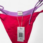 l*space L' NWT Zendaya-Mackena red and purple triangle bikini bottoms Photo 5