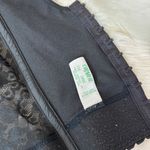 Vintage Solid Black Satin Lace Longline Bra Size 34 E / DD Photo 7