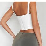 Mistress Rocs Off White Vinyl Corset Size M Square Neck Line Size M Photo 1