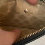 Kate Spade Black Floral Laser Cut Minimalist Coastal Preppy Old Money Wristlet Photo 3