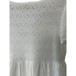 Jessica Simpson  White Eyelet Surplice Baby Doll Dress Women's Size Medium Photo 5