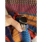 Gianni Bini  Fitted Sweater Dress M Striped Colorful Rainbow Mini Bodycon Sheath Photo 7