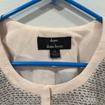 Dennis Basso Women's Gray and Cream Blazer Jacket Size 14 EUC Photo 4