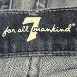 7 For All Mankind Dark Wash Low Rise Frayed Hem Cut Off Denim Jeans Shorts 27 Photo 3