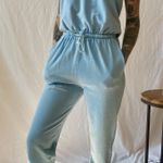 ZARA  Strapless Washed Blue Jumpsuit Photo 0