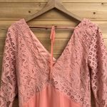 Tularosa Sz Small Pink Long Sleeve Lace Cocktail Party Low Back Mini Dress Photo 7