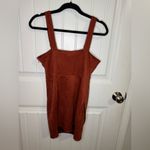 Forever 21 Faux Suede Rust Overall Dress Photo 5