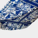 Anthropologie Maeve Waistless Blue White Printed Wide Leg Jumpsuit Size L Photo 7