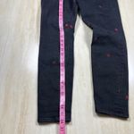Gap  High Rise Universal Leggings Womens 8/29 Black Embroidered Floral Slim Fit Photo 9
