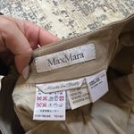 Max Mara  Tan Leather Straight Pencil Skirt Size 4 US Photo 6