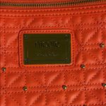 Nicole Miller Coral Colored Quilted Crossbody Bag Photo 5